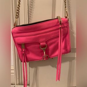 Pink Rebecca mink off crossbody